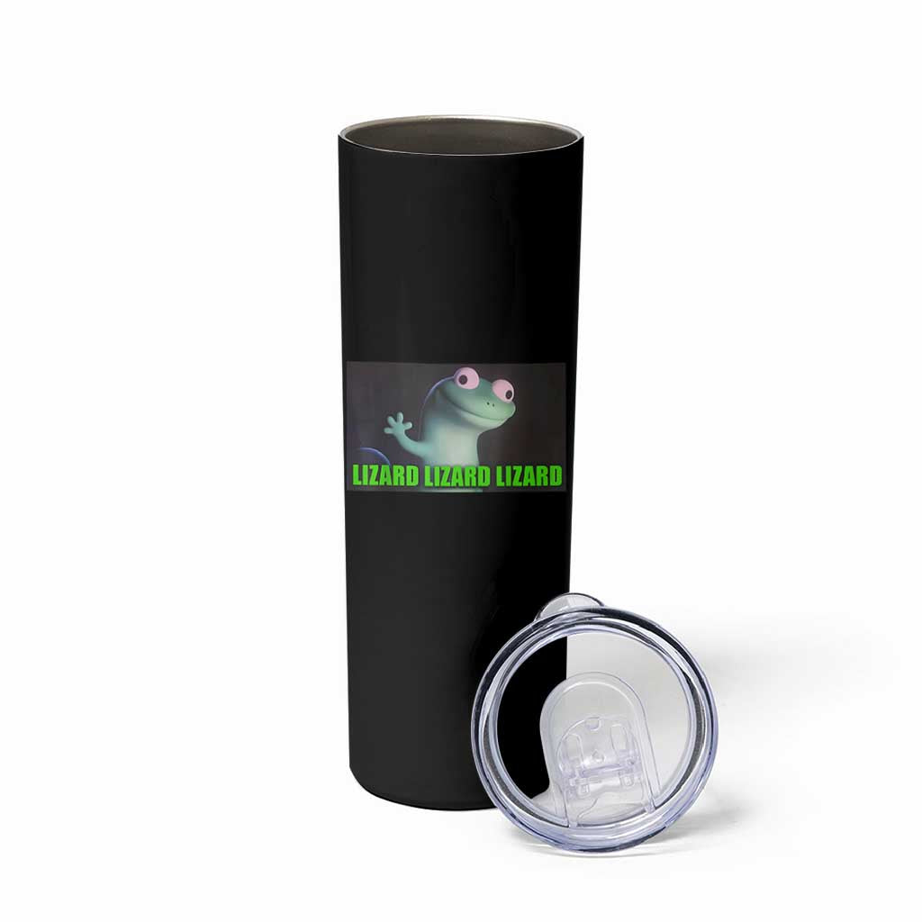 Funny Lizard Lizard Lizard Skinny Tumbler Weirdcore Gecko Meme - Wonder Print Shop