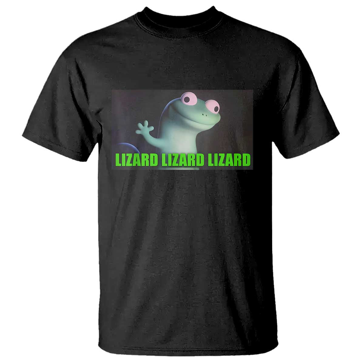 Funny Lizard Lizard Lizard T Shirt Weirdcore Gecko Meme - Wonder Print Shop