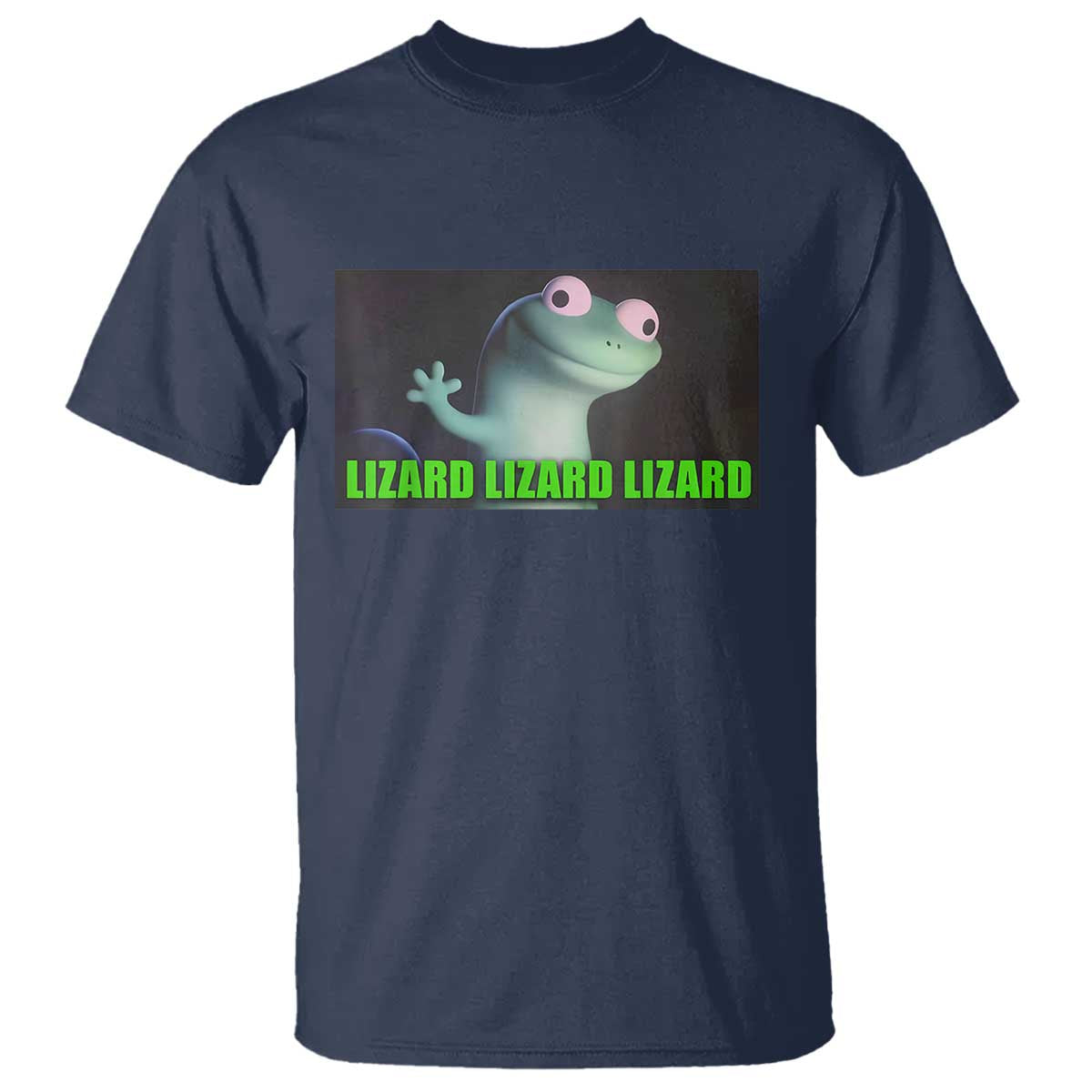 Funny Lizard Lizard Lizard T Shirt Weirdcore Gecko Meme - Wonder Print Shop