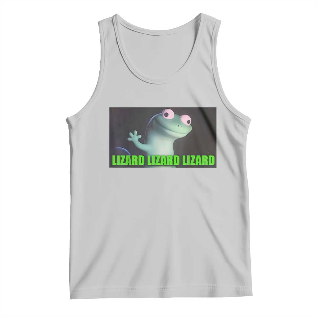 Funny Lizard Lizard Lizard Tank Top Weirdcore Gecko Meme - Wonder Print Shop
