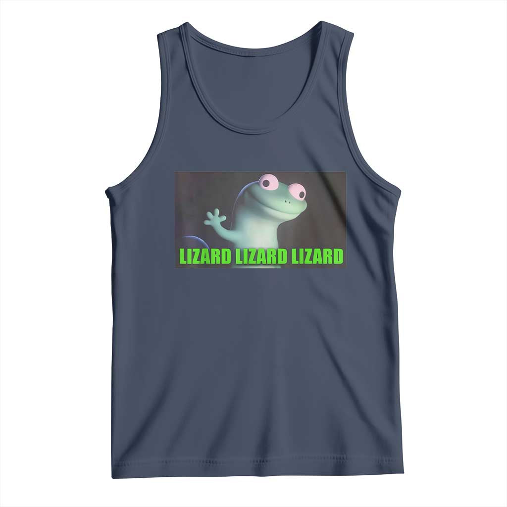 Funny Lizard Lizard Lizard Tank Top Weirdcore Gecko Meme - Wonder Print Shop