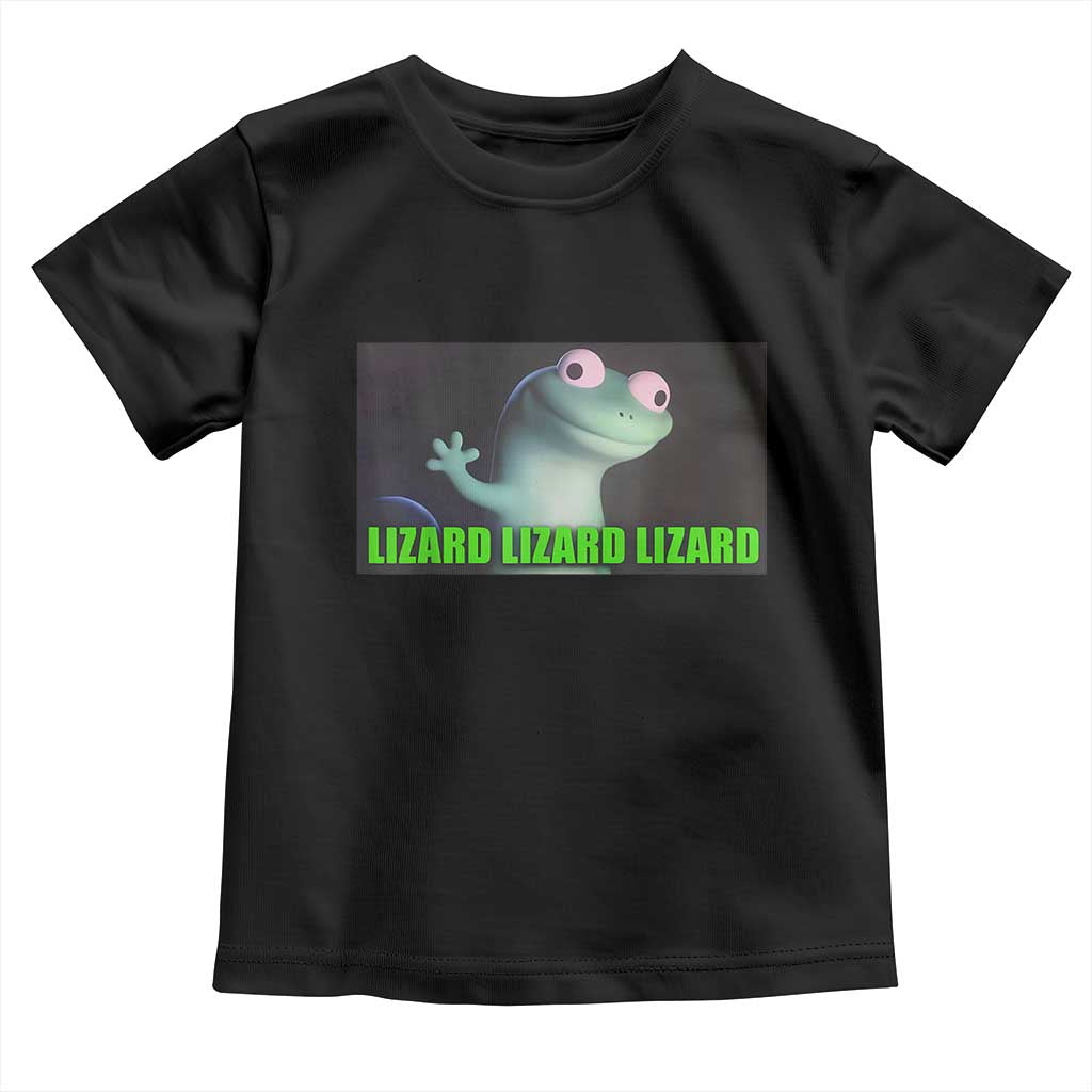 Funny Lizard Lizard Lizard Toddler T Shirt Weirdcore Gecko Meme - Wonder Print Shop