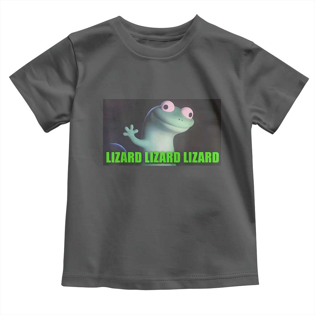 Funny Lizard Lizard Lizard Toddler T Shirt Weirdcore Gecko Meme - Wonder Print Shop