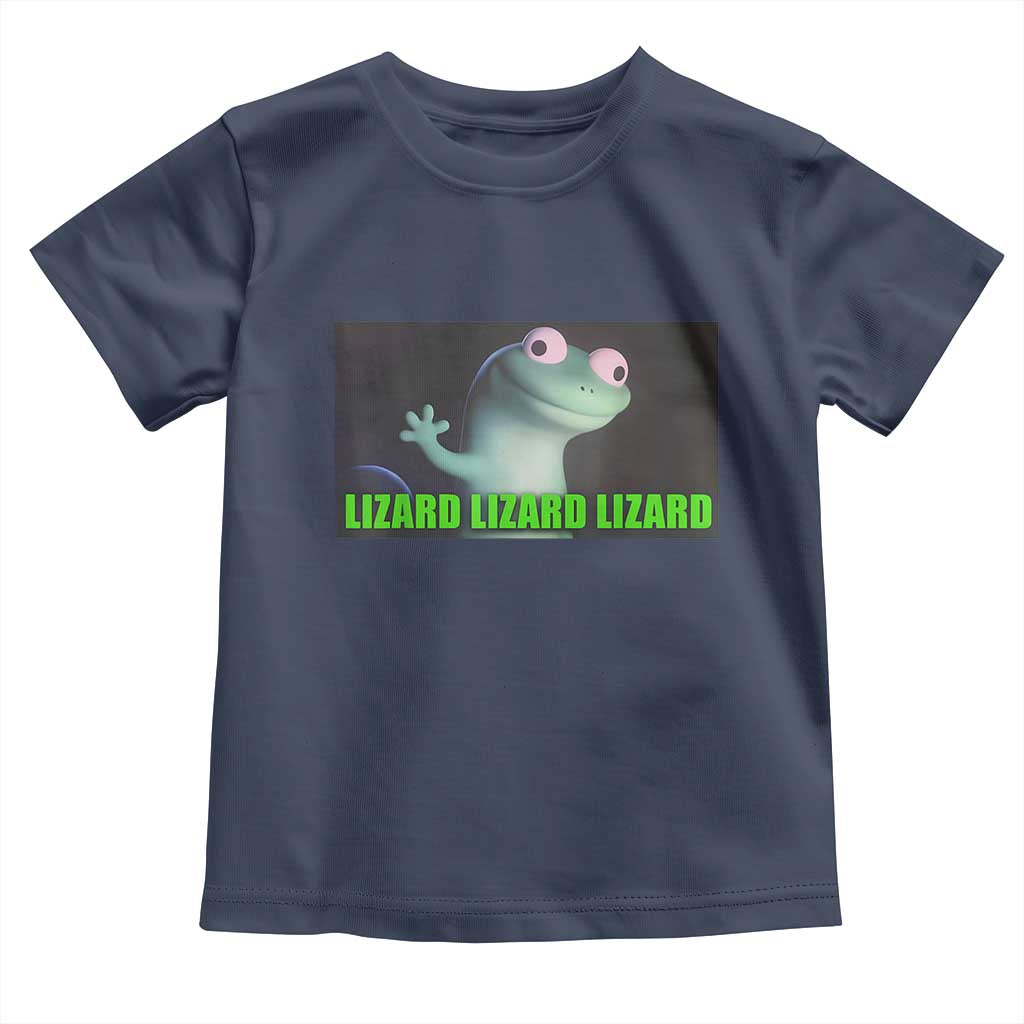 Funny Lizard Lizard Lizard Toddler T Shirt Weirdcore Gecko Meme - Wonder Print Shop
