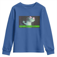 Funny Lizard Lizard Lizard Youth Sweatshirt Weirdcore Gecko Meme - Wonder Print Shop