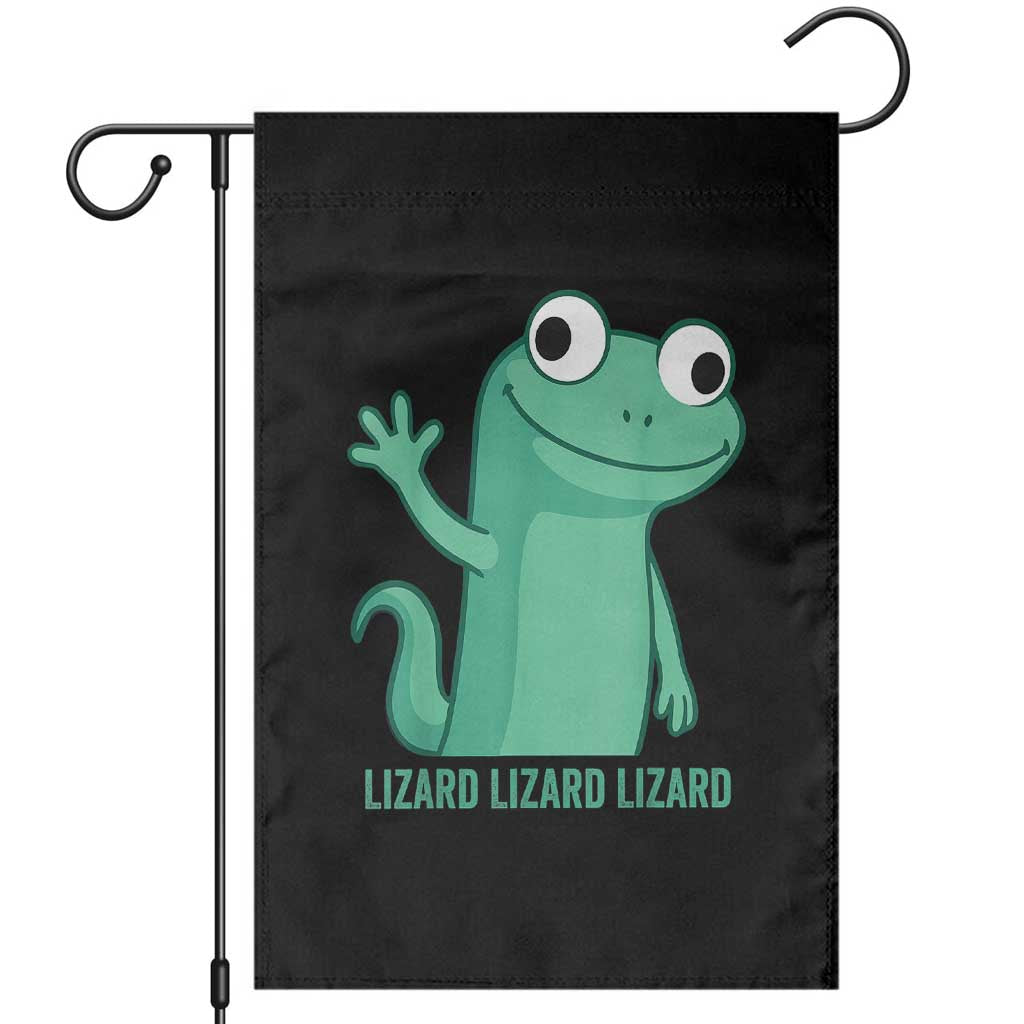 Funny Lizard Lizard Lizard Garden Flag Cute Gecko Reptile Meme - Wonder Print Shop