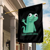 Funny Lizard Lizard Lizard Garden Flag Cute Gecko Reptile Meme - Wonder Print Shop