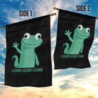 Funny Lizard Lizard Lizard Garden Flag Cute Gecko Reptile Meme - Wonder Print Shop