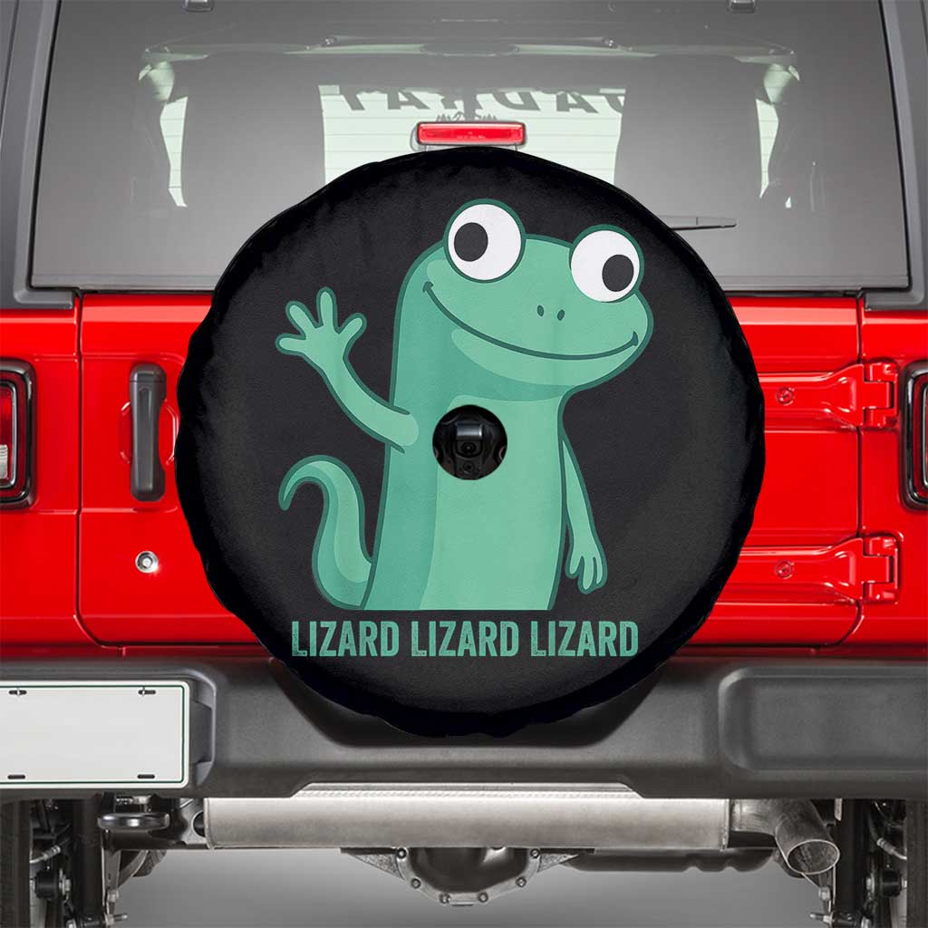 Funny Lizard Lizard Lizard Spare Tire Cover Cute Gecko Reptile Meme - Wonder Print Shop