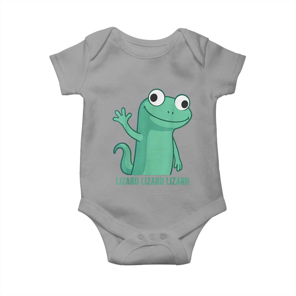Funny Lizard Lizard Lizard Baby Onesie Cute Gecko Reptile Meme - Wonder Print Shop