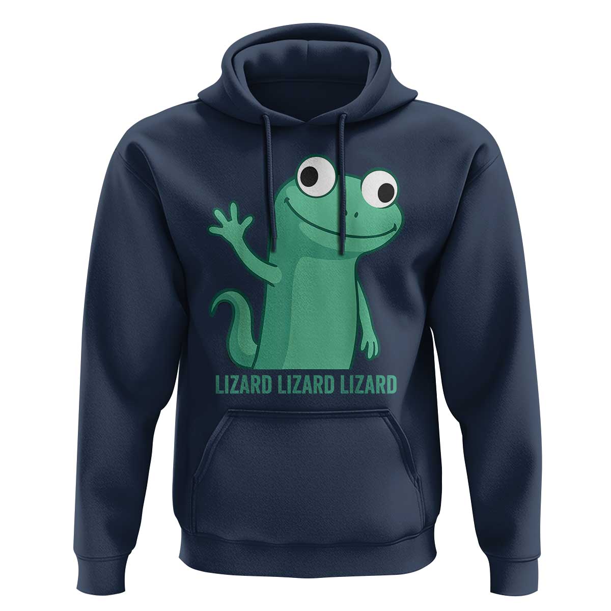 Funny Lizard Lizard Lizard Hoodie Cute Gecko Reptile Meme - Wonder Print Shop