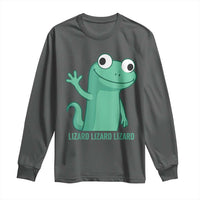 Funny Lizard Lizard Lizard Long Sleeve Shirt Cute Gecko Reptile Meme - Wonder Print Shop