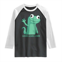 Funny Lizard Lizard Lizard Raglan Shirt Cute Gecko Reptile Meme - Wonder Print Shop