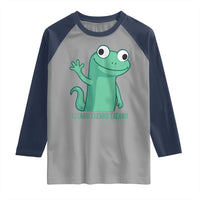 Funny Lizard Lizard Lizard Raglan Shirt Cute Gecko Reptile Meme - Wonder Print Shop