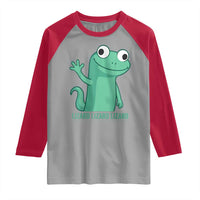 Funny Lizard Lizard Lizard Raglan Shirt Cute Gecko Reptile Meme - Wonder Print Shop