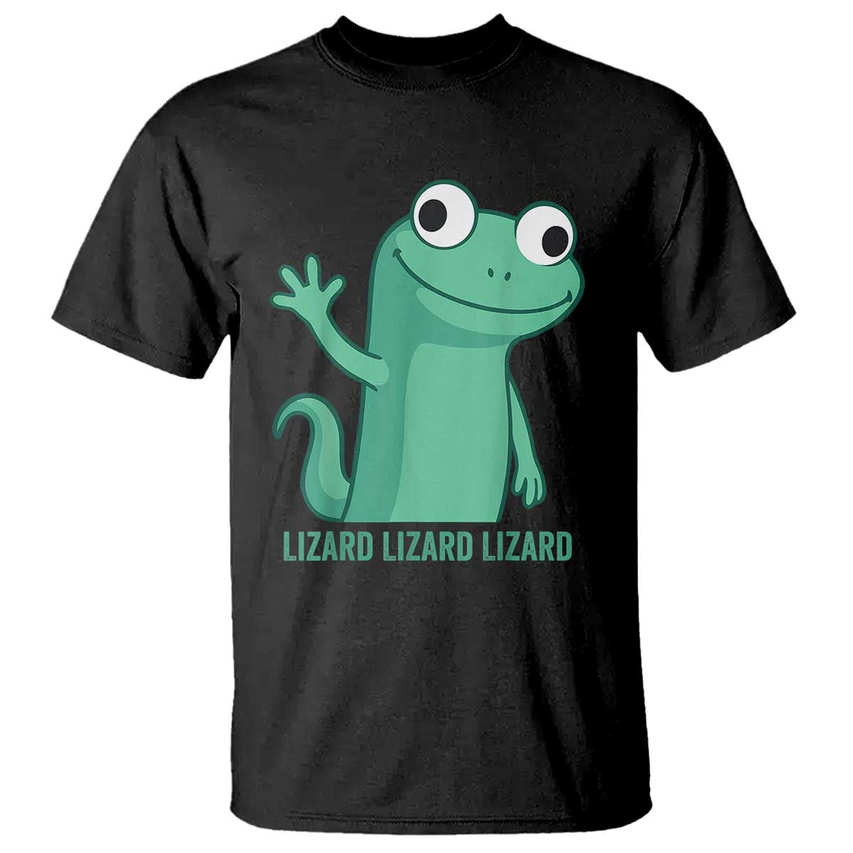 Funny Lizard Lizard Lizard T Shirt Cute Gecko Reptile Meme - Wonder Print Shop