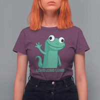 Funny Lizard Lizard Lizard T Shirt For Women Cute Gecko Reptile Meme - Wonder Print Shop