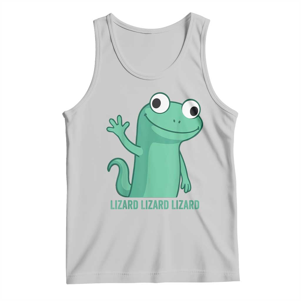 Funny Lizard Lizard Lizard Tank Top Cute Gecko Reptile Meme - Wonder Print Shop