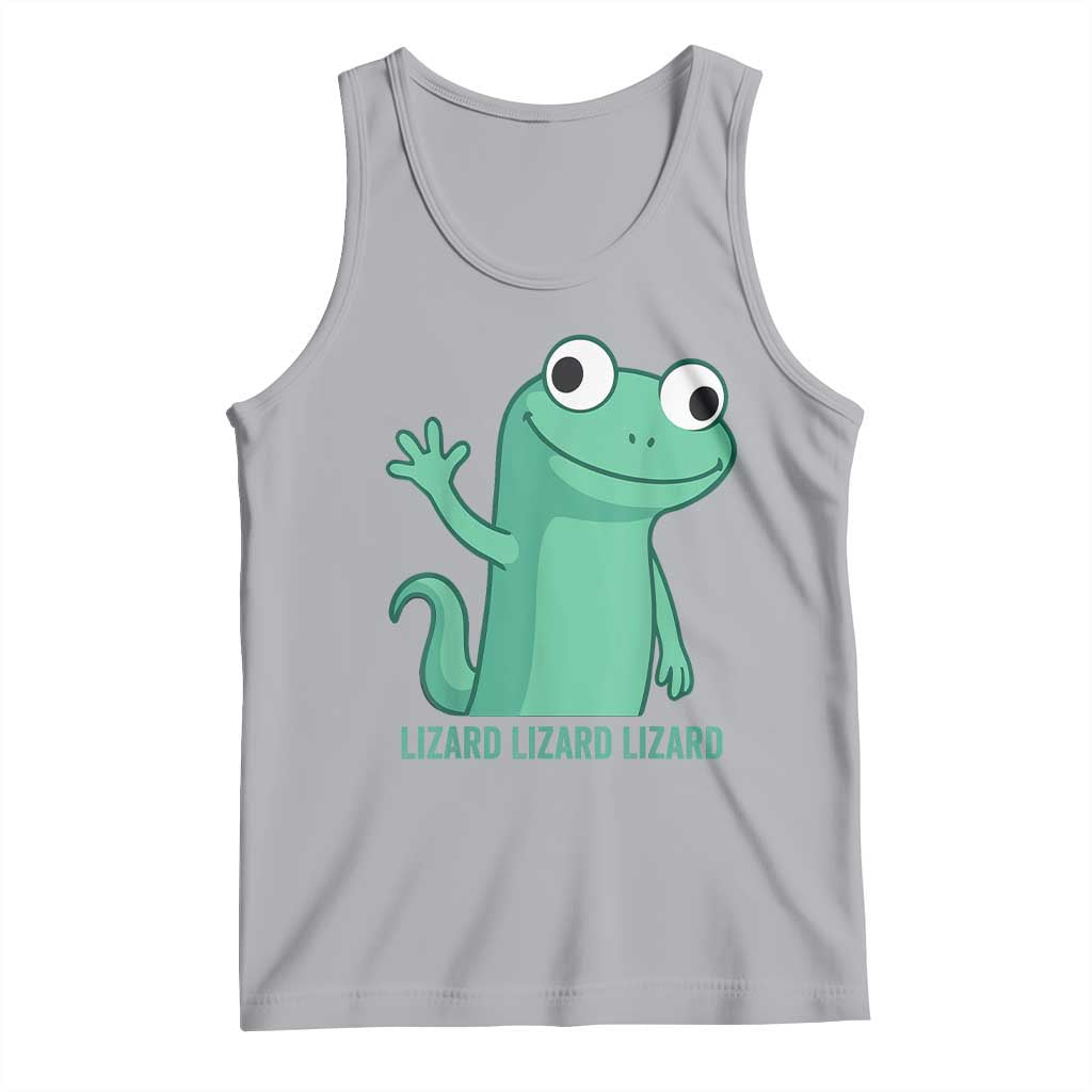 Funny Lizard Lizard Lizard Tank Top Cute Gecko Reptile Meme - Wonder Print Shop