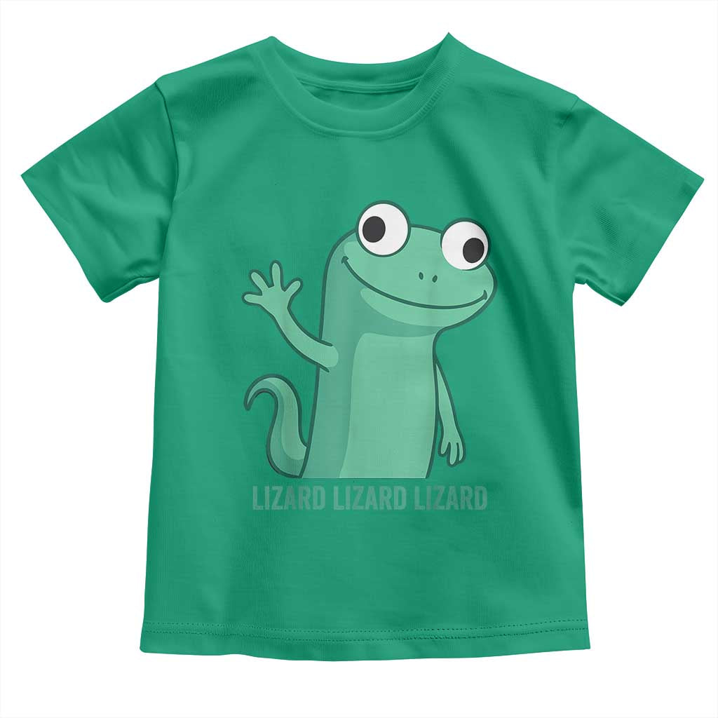Funny Lizard Lizard Lizard Toddler T Shirt Cute Gecko Reptile Meme - Wonder Print Shop