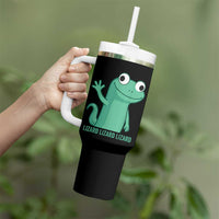 Funny Lizard Lizard Lizard Tumbler With Handle Cute Gecko Reptile Meme - Wonder Print Shop