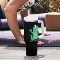 Funny Lizard Lizard Lizard Tumbler With Handle Cute Gecko Reptile Meme - Wonder Print Shop