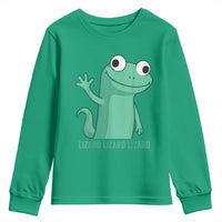 Funny Lizard Lizard Lizard Youth Sweatshirt Cute Gecko Reptile Meme - Wonder Print Shop