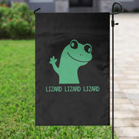 Funny Lizard Lizard Lizard Garden Flag Weirdcore Gecko Reptile Meme - Wonder Print Shop