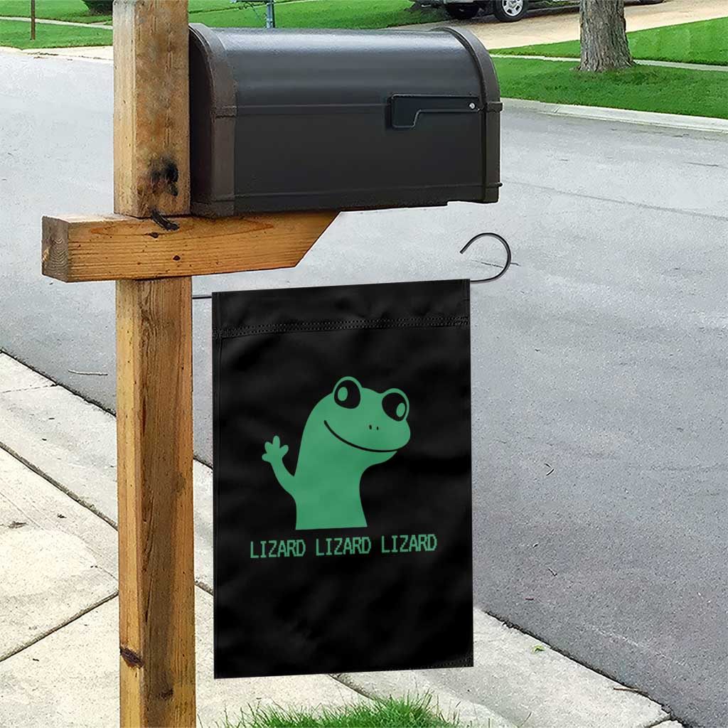 Funny Lizard Lizard Lizard Garden Flag Weirdcore Gecko Reptile Meme - Wonder Print Shop