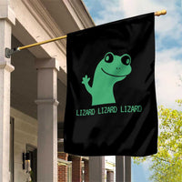 Funny Lizard Lizard Lizard Garden Flag Weirdcore Gecko Reptile Meme - Wonder Print Shop