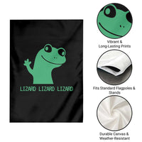Funny Lizard Lizard Lizard Garden Flag Weirdcore Gecko Reptile Meme - Wonder Print Shop