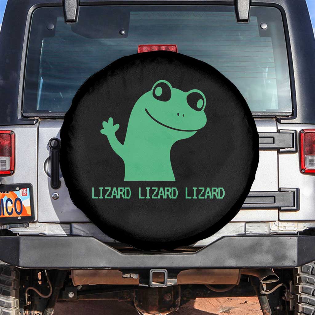 Funny Lizard Lizard Lizard Spare Tire Cover Weirdcore Gecko Reptile Meme - Wonder Print Shop