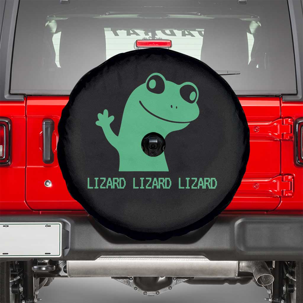 Funny Lizard Lizard Lizard Spare Tire Cover Weirdcore Gecko Reptile Meme - Wonder Print Shop