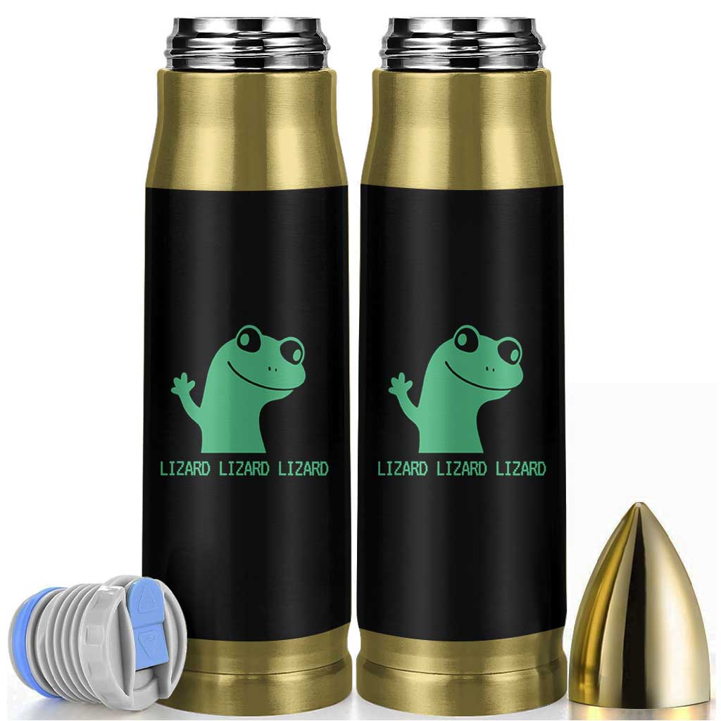 Funny Lizard Lizard Lizard Bullet Tumbler Weirdcore Gecko Reptile Meme - Wonder Print Shop