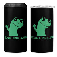 Funny Lizard Lizard Lizard 4 in 1 Can Cooler Tumbler Weirdcore Gecko Reptile Meme - Wonder Print Shop