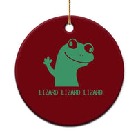 Funny Lizard Lizard Lizard Ceramic Ornament Weirdcore Gecko Reptile Meme - Wonder Print Shop