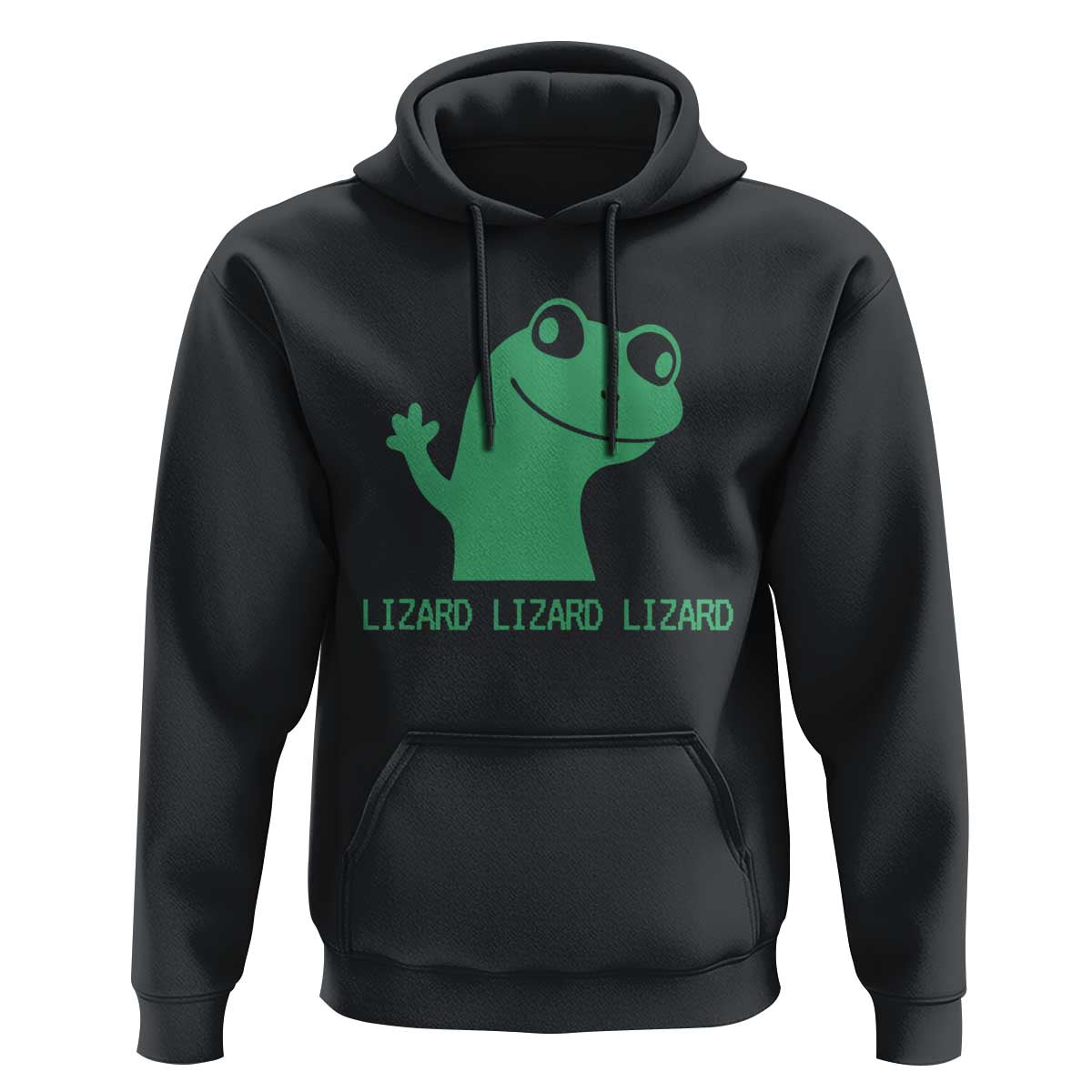 Funny Lizard Lizard Lizard Hoodie Weirdcore Gecko Reptile Meme - Wonder Print Shop