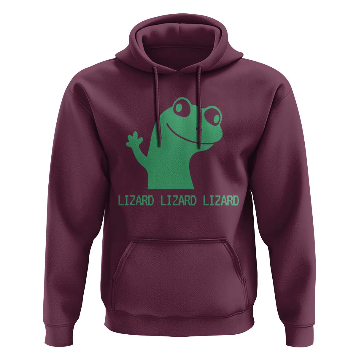 Funny Lizard Lizard Lizard Hoodie Weirdcore Gecko Reptile Meme - Wonder Print Shop