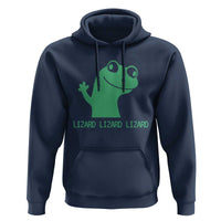 Funny Lizard Lizard Lizard Hoodie Weirdcore Gecko Reptile Meme - Wonder Print Shop