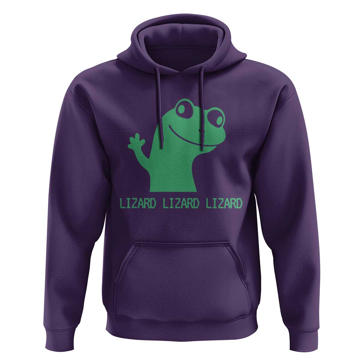 Funny Lizard Lizard Lizard Hoodie Weirdcore Gecko Reptile Meme - Wonder Print Shop