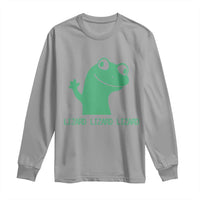 Funny Lizard Lizard Lizard Long Sleeve Shirt Weirdcore Gecko Reptile Meme - Wonder Print Shop