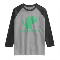Funny Lizard Lizard Lizard Raglan Shirt Weirdcore Gecko Reptile Meme - Wonder Print Shop