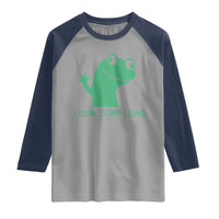 Funny Lizard Lizard Lizard Raglan Shirt Weirdcore Gecko Reptile Meme - Wonder Print Shop