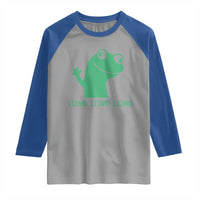 Funny Lizard Lizard Lizard Raglan Shirt Weirdcore Gecko Reptile Meme - Wonder Print Shop
