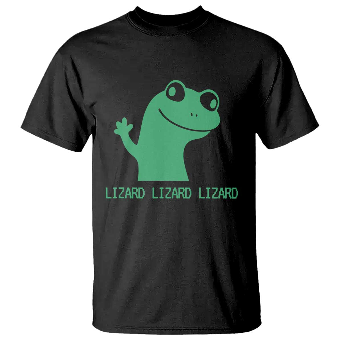 Funny Lizard Lizard Lizard T Shirt Weirdcore Gecko Reptile Meme - Wonder Print Shop