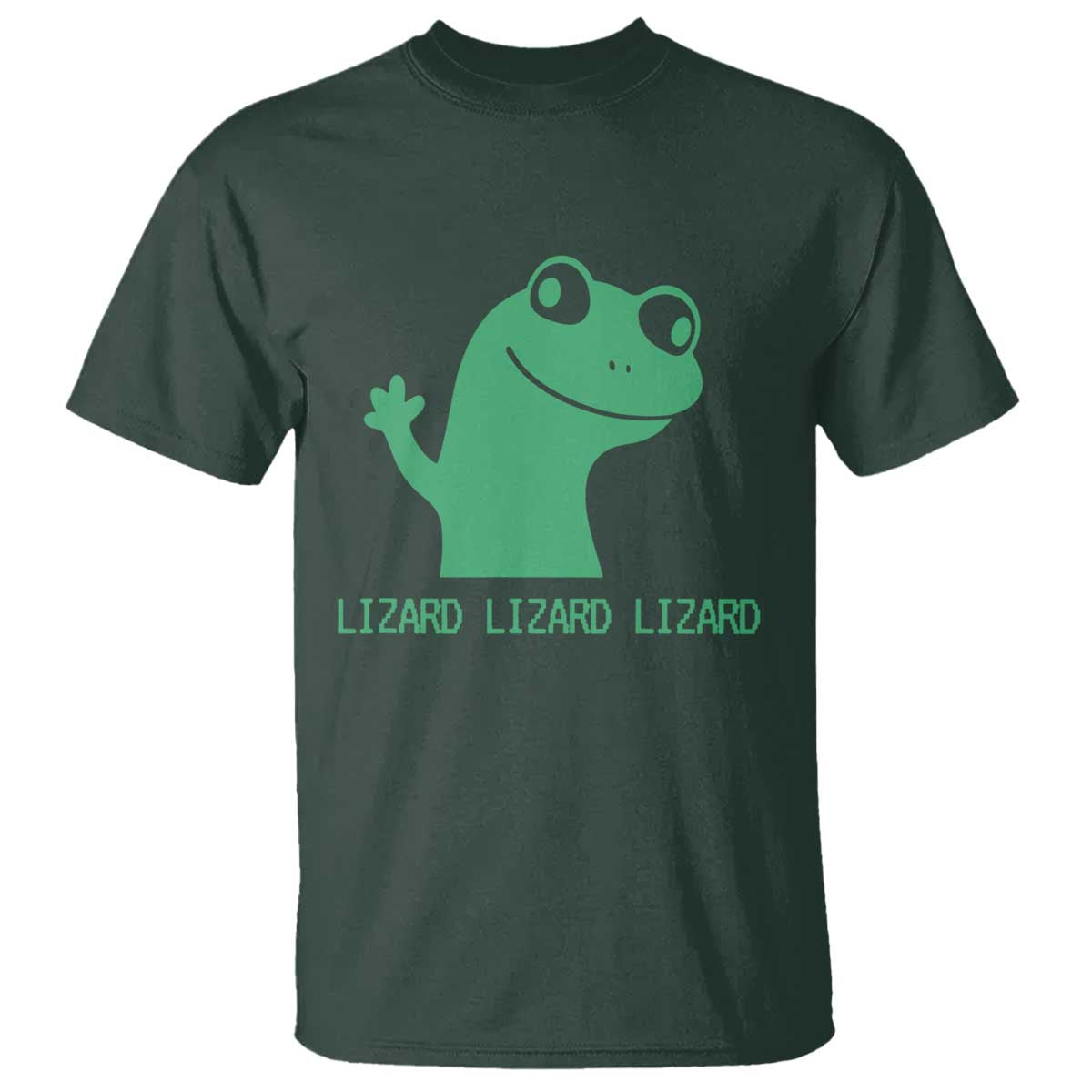 Funny Lizard Lizard Lizard T Shirt Weirdcore Gecko Reptile Meme - Wonder Print Shop