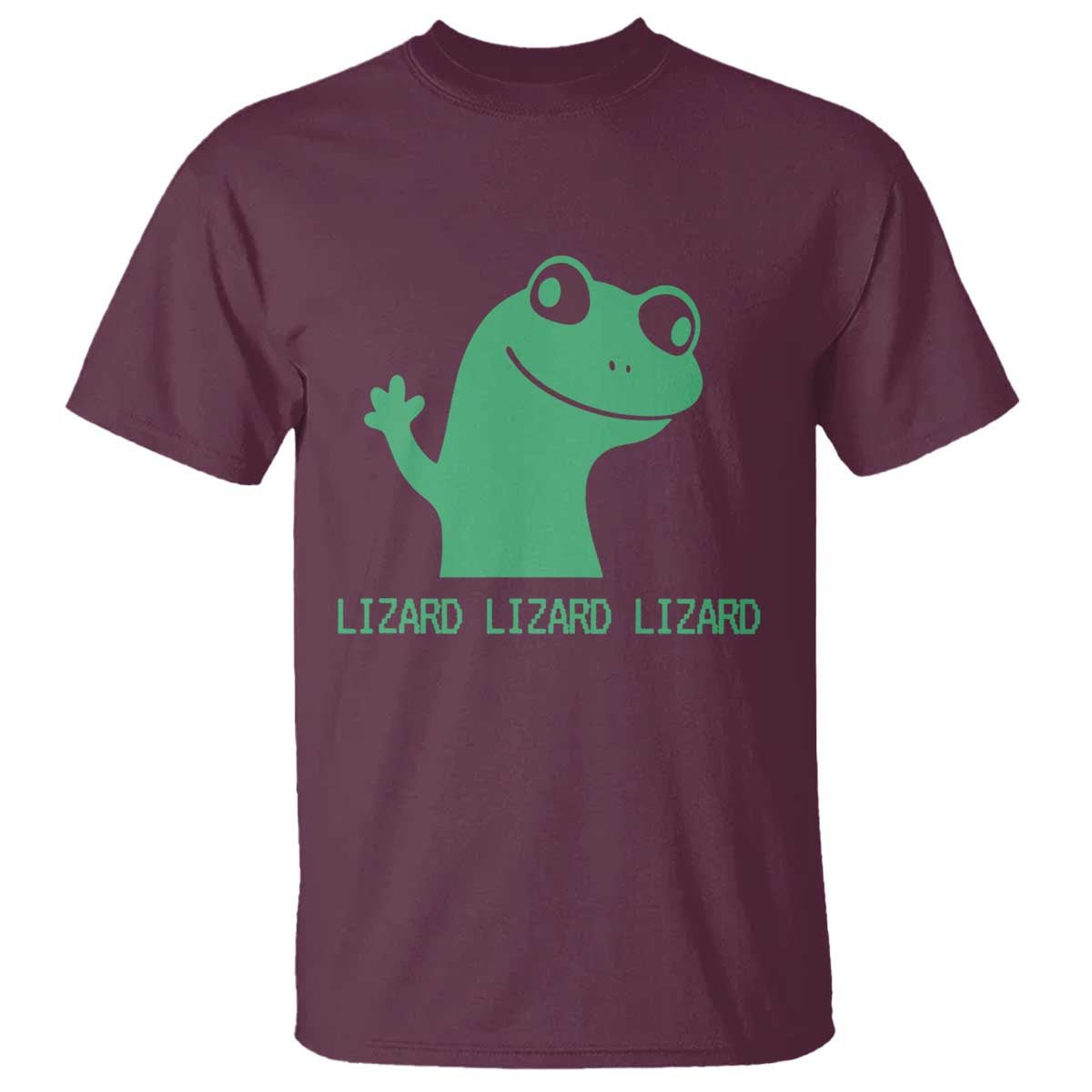 Funny Lizard Lizard Lizard T Shirt Weirdcore Gecko Reptile Meme - Wonder Print Shop