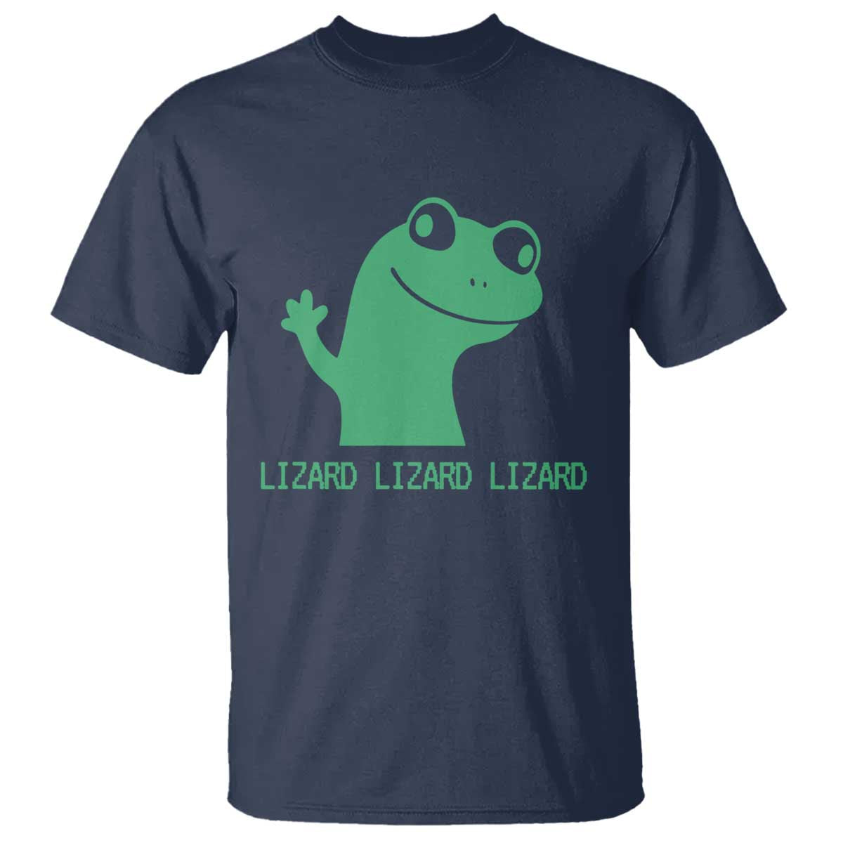 Funny Lizard Lizard Lizard T Shirt Weirdcore Gecko Reptile Meme - Wonder Print Shop