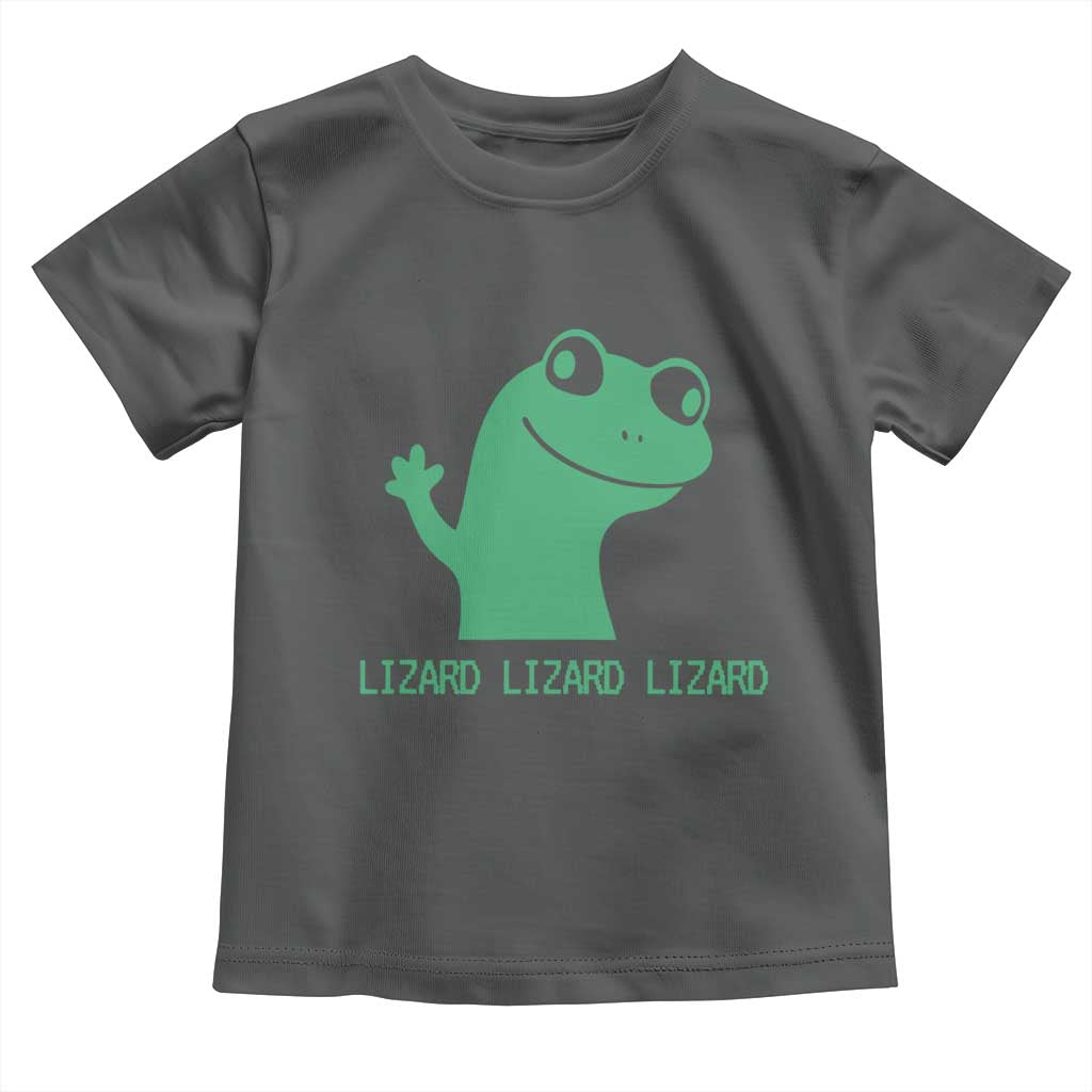 Funny Lizard Lizard Lizard Toddler T Shirt Weirdcore Gecko Reptile Meme - Wonder Print Shop