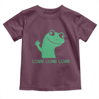 Funny Lizard Lizard Lizard Toddler T Shirt Weirdcore Gecko Reptile Meme - Wonder Print Shop